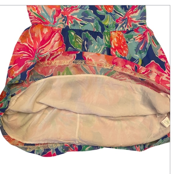 Lilly Pulitzer Kinley Dress in Beckon Blue Jungle Utopia Size 12 - Picture 9 of 9